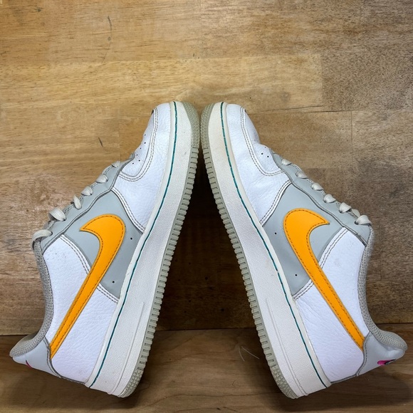 Nike NBA x Air Force 1 '07 LV8 75th Anniversary Fiesta Womens Sz 8.5 (7Y) Shoes - Picture 6 of 10